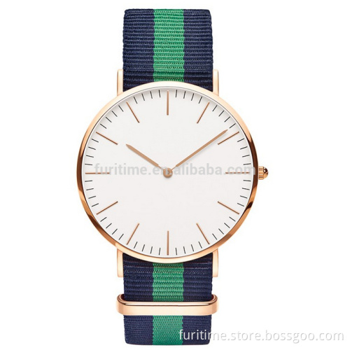 hot selling casual super slim nato strap watch